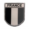 Ecusson militaire drapeau France gris chez www.equipements-militaire.com